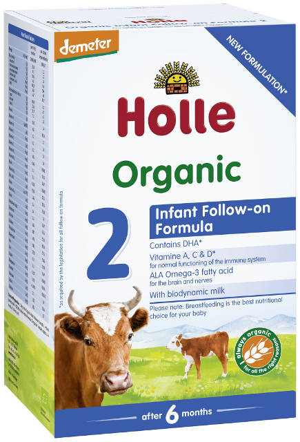 Holle Bio 2 pokračovacie dojčenské mlieko, výživa od 6. mesiaca