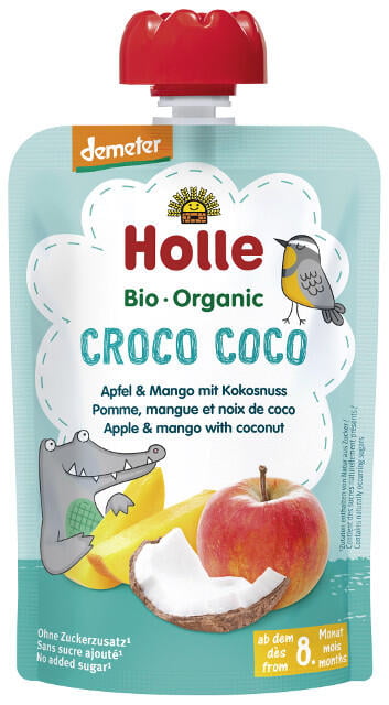Holle Detské Bio pyré (kapsička) jablko, mango a kokosové mlieko od 8. mesiaca