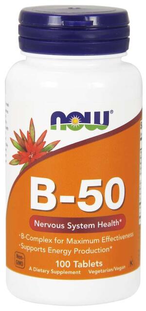 B-Komplex 50 mg Now Foods | výživový doplnok | vitamín
