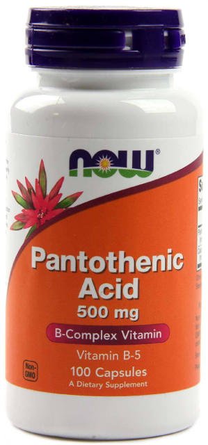 Kyselina pantoténová (Vitamín B5) 500 mg Now Foods | výživový doplnok | vitamín