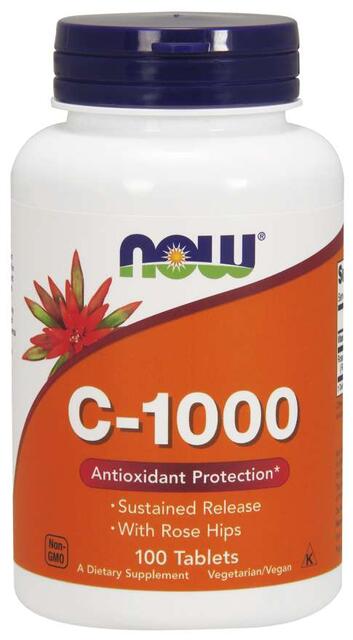 Vitamín C 1000 mg + šípky časované Now Foods | výživový doplnok | vitamín