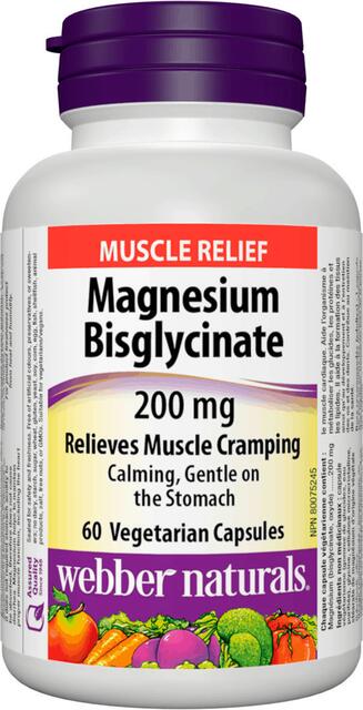 Horčík Bisglycinát 200 mg Webber Naturals | výživový doplnok | vitamín