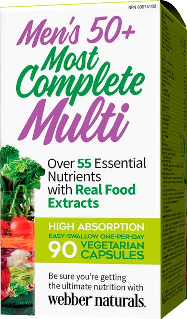 Kompletný multivitamín pre mužov 50+ Webber Naturals | výživový doplnok | vitamín