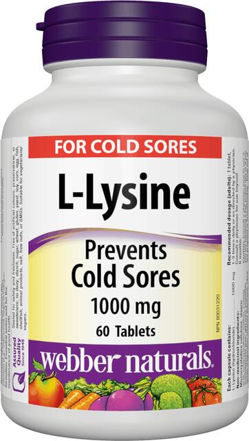 L-lysín (Lysine) 1000 mg Webber Naturals | výživový doplnok | vitamín