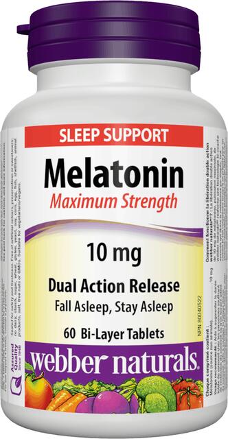 Melatonín s uvoľnovaním 10 mg Webber Naturals | výživový doplnok | vitamín