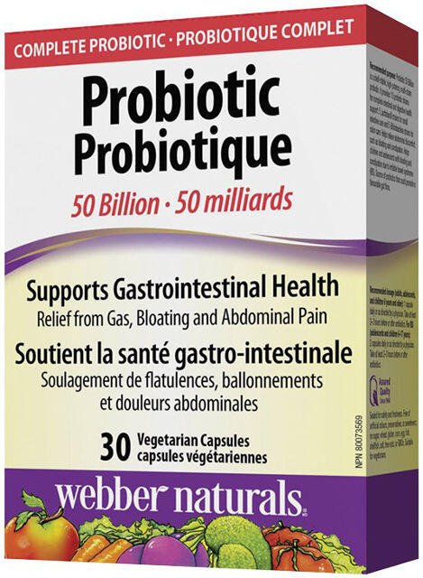 Probiotiká 50 miliárd Webber Naturals | výživový doplnok | vitamín